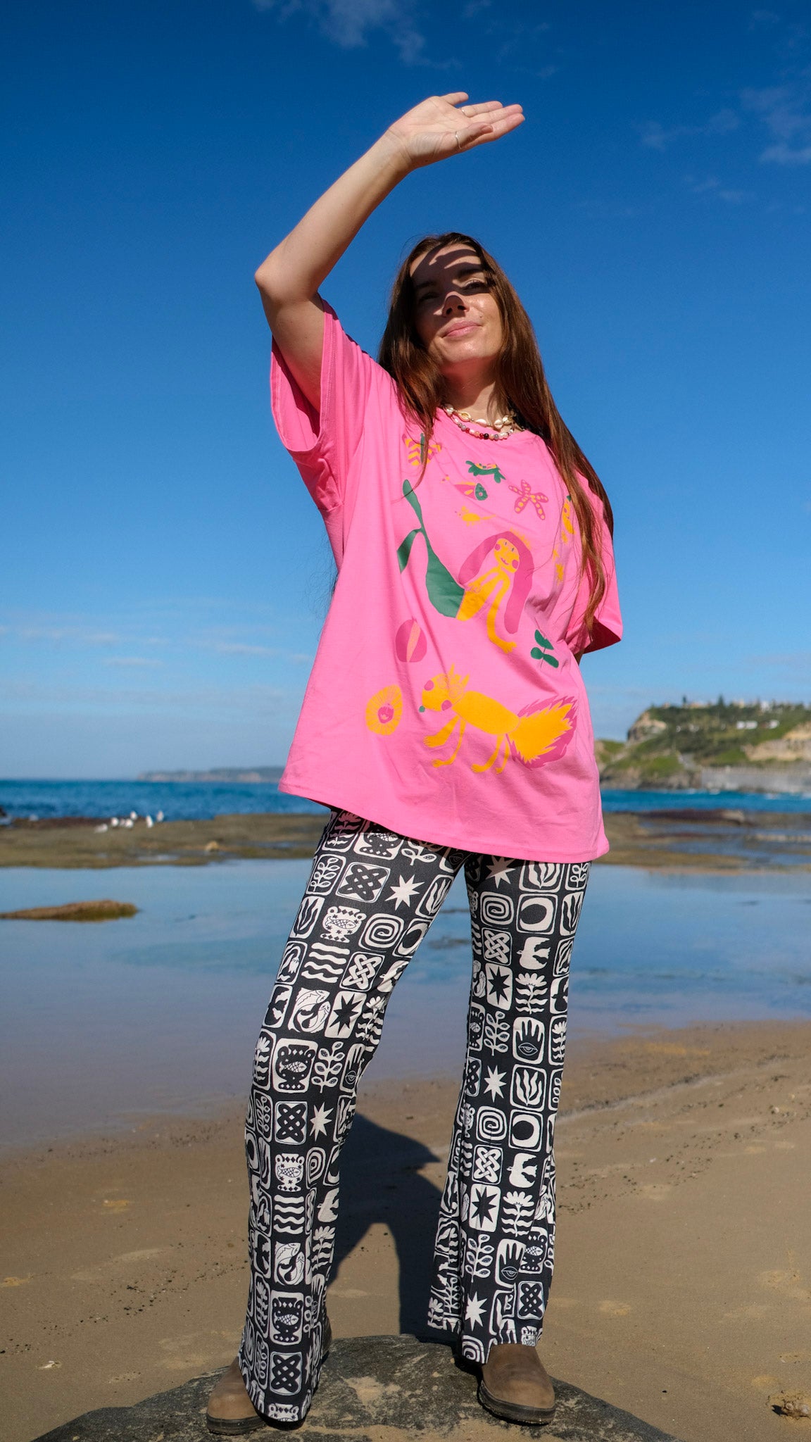 Queens Oversized T-shirt - Pink