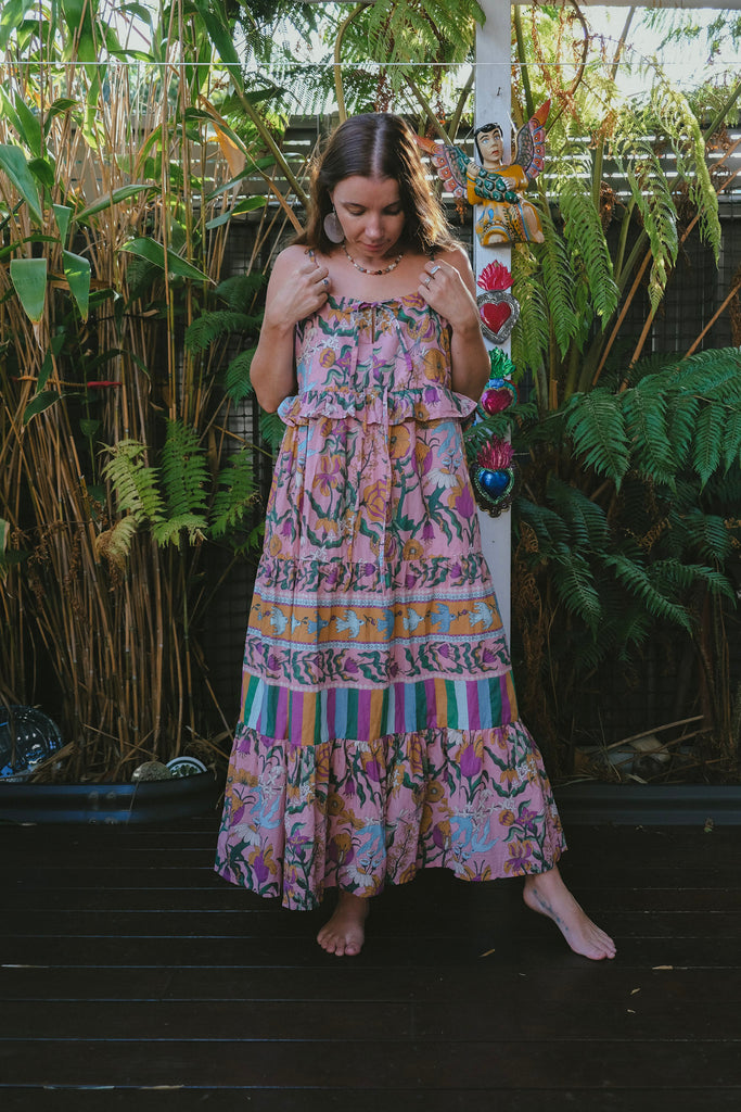 Soft Pink - Witch's Garden - Maxi Dress