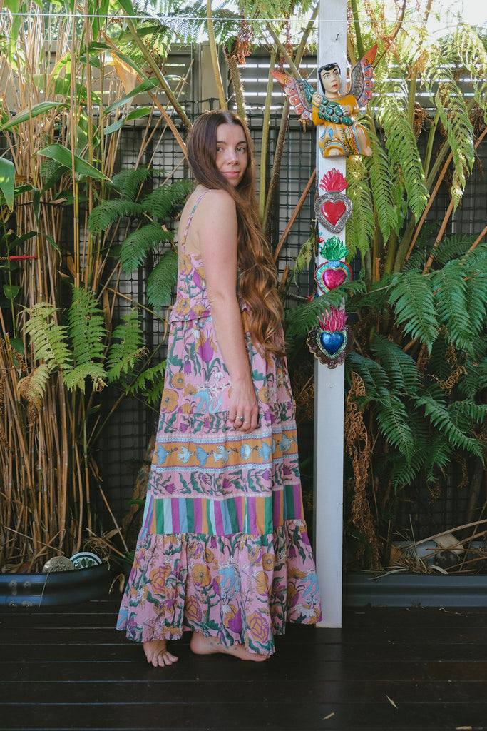 Soft Pink - Witch's Garden - Maxi Dress