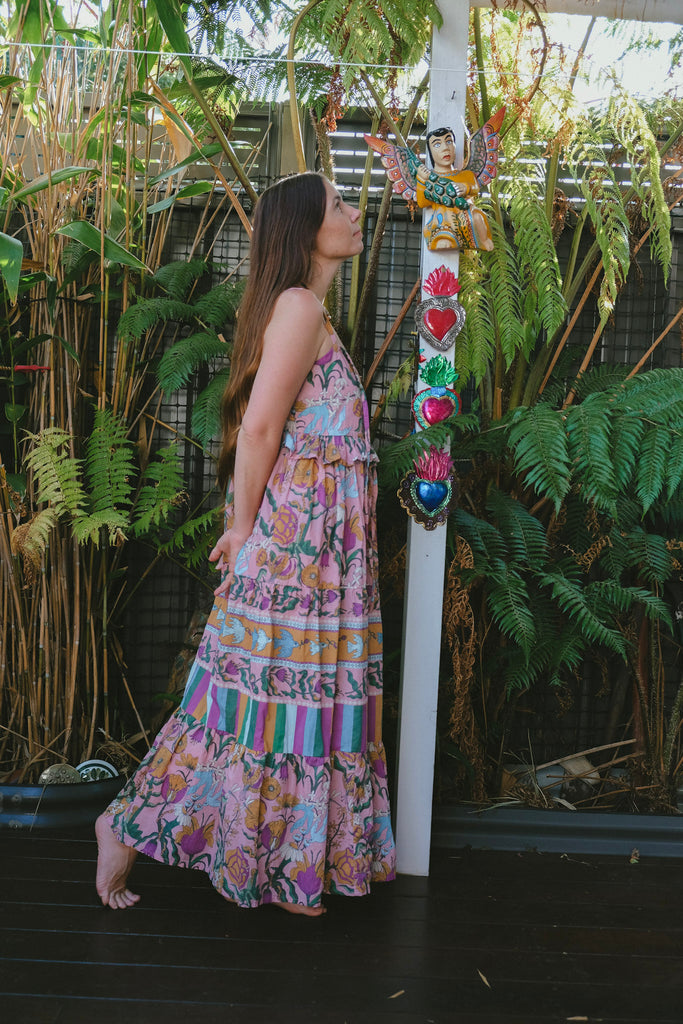 Soft Pink - Witch's Garden - Maxi Dress