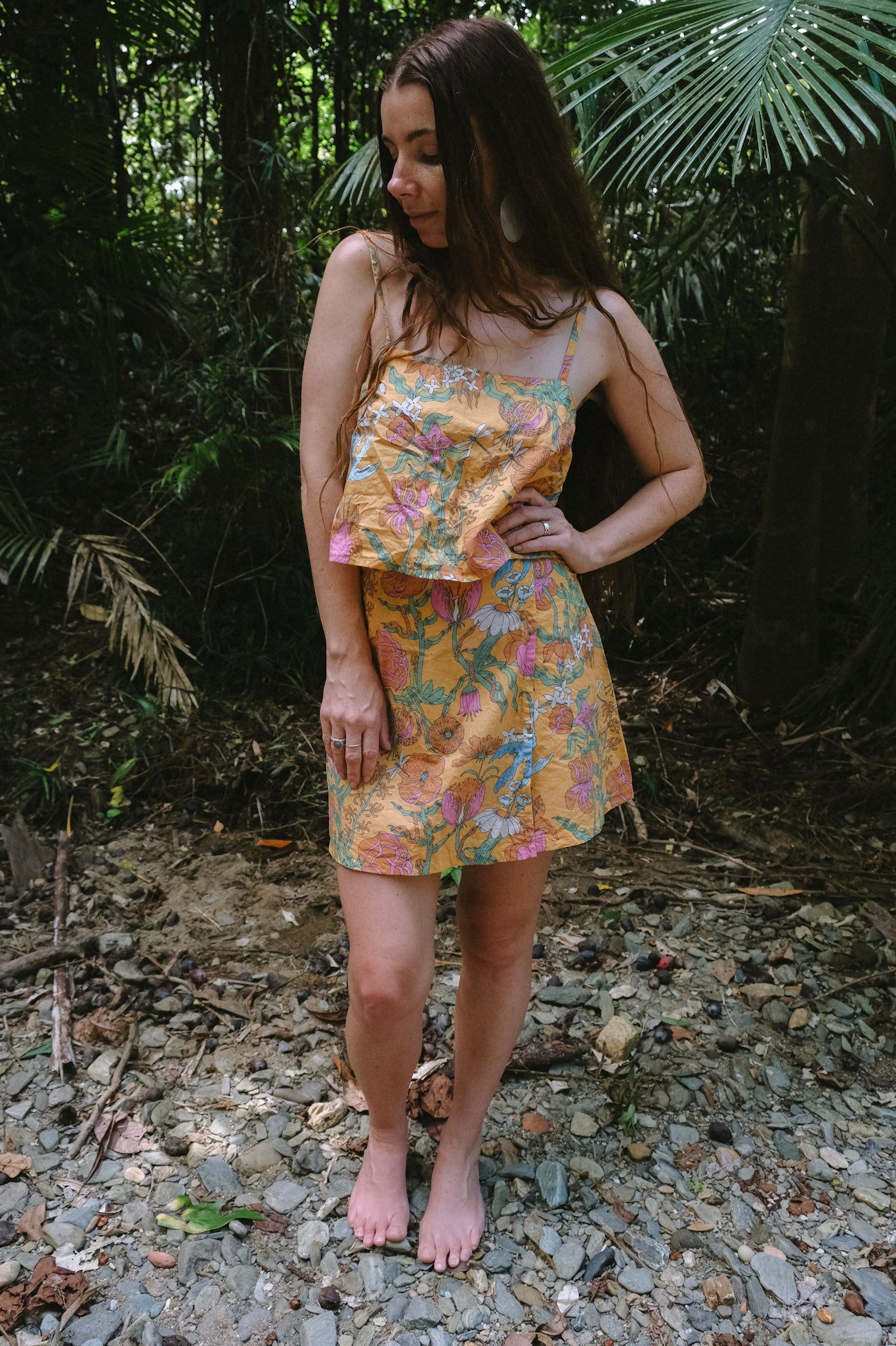 Cami Top - Witch's Garden - Sunny Yellow