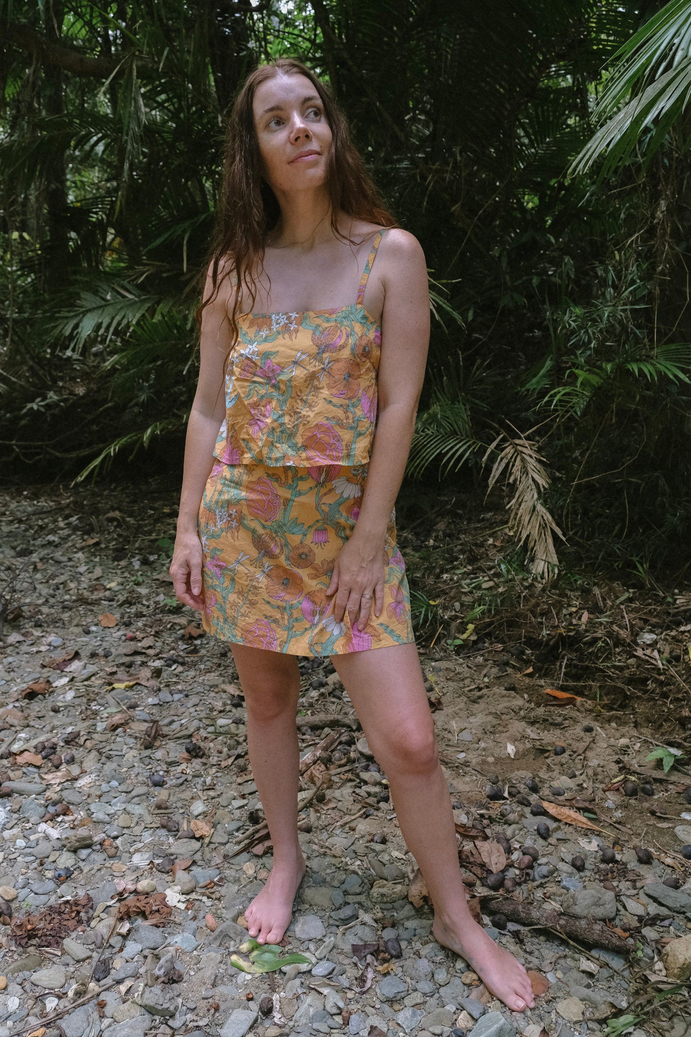 Cami Top - Witch's Garden - Sunny Yellow