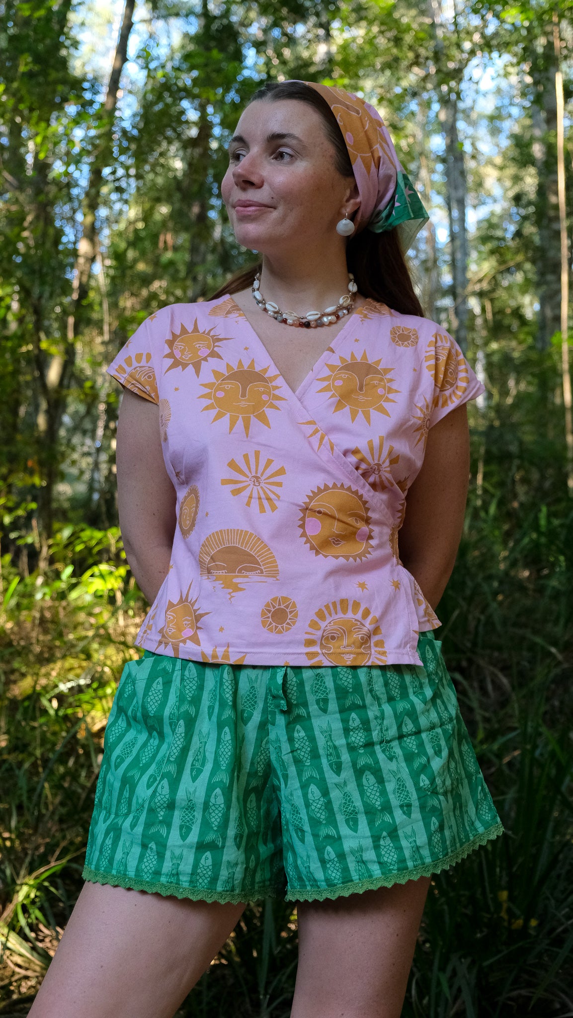 Pink Sun Scarf