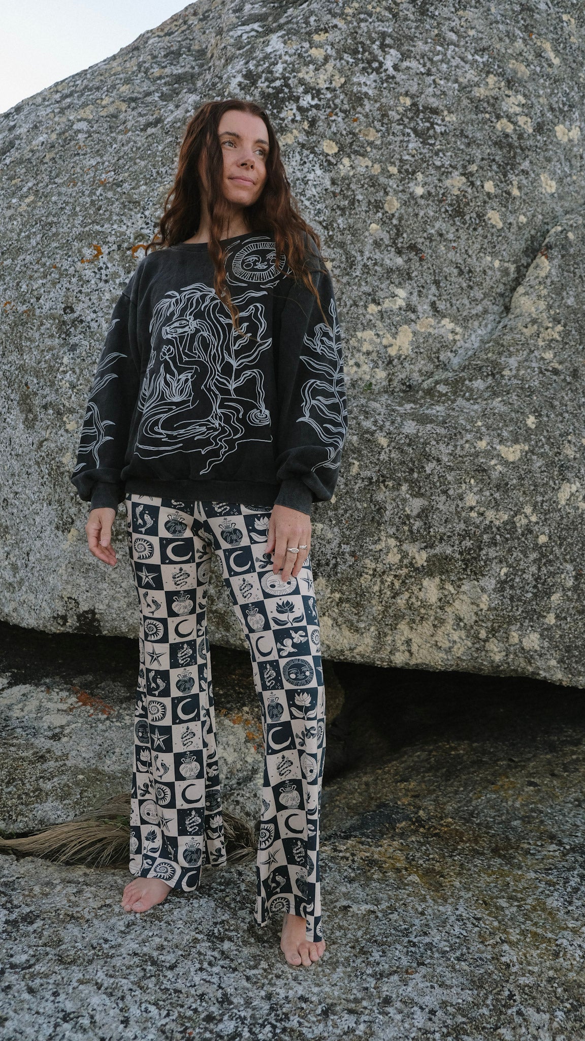 Water Bearer Jumper - Black Stonewash