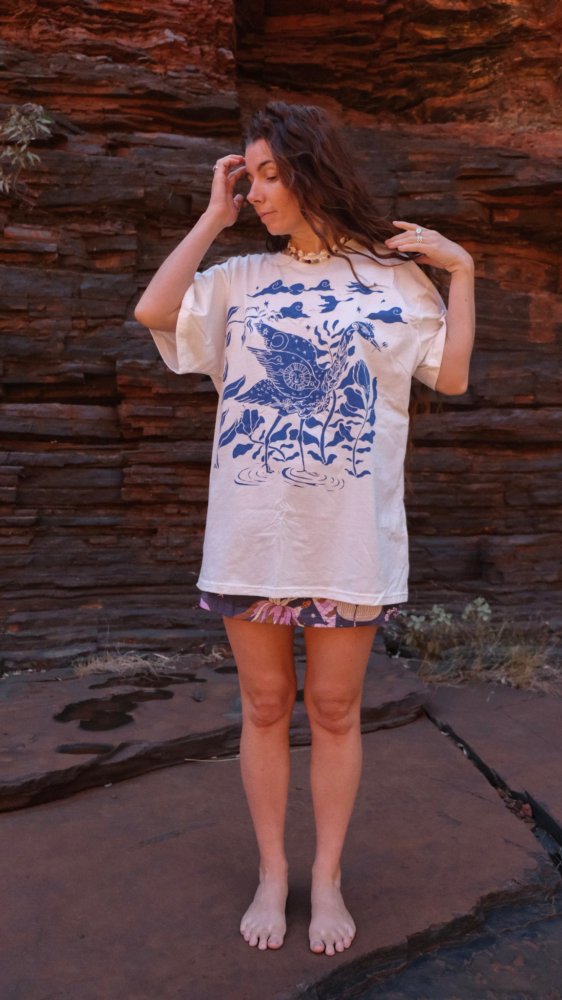 The Crane T-shirt - Natural White