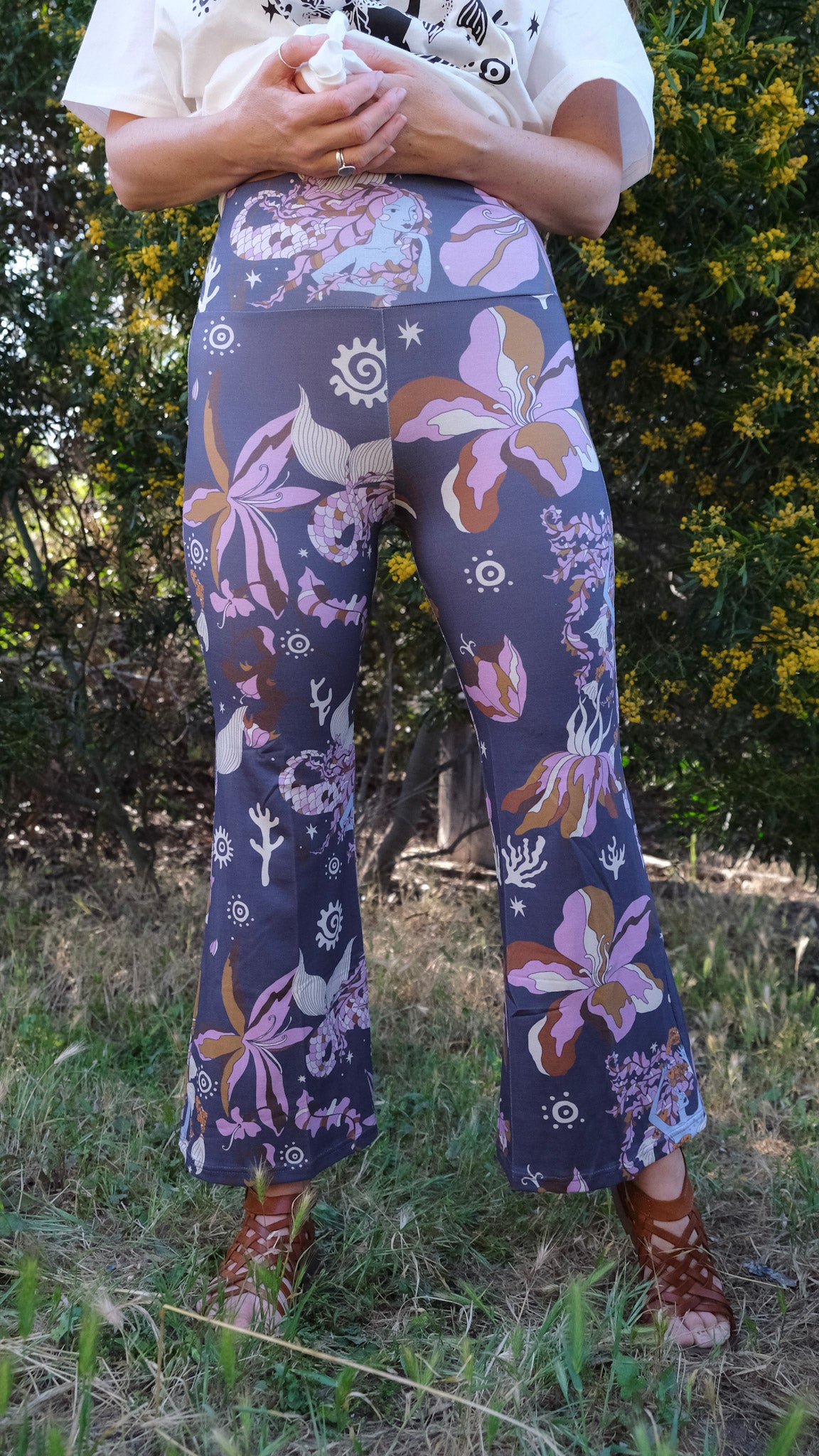 Cropped Flares - Indigo Mermaids