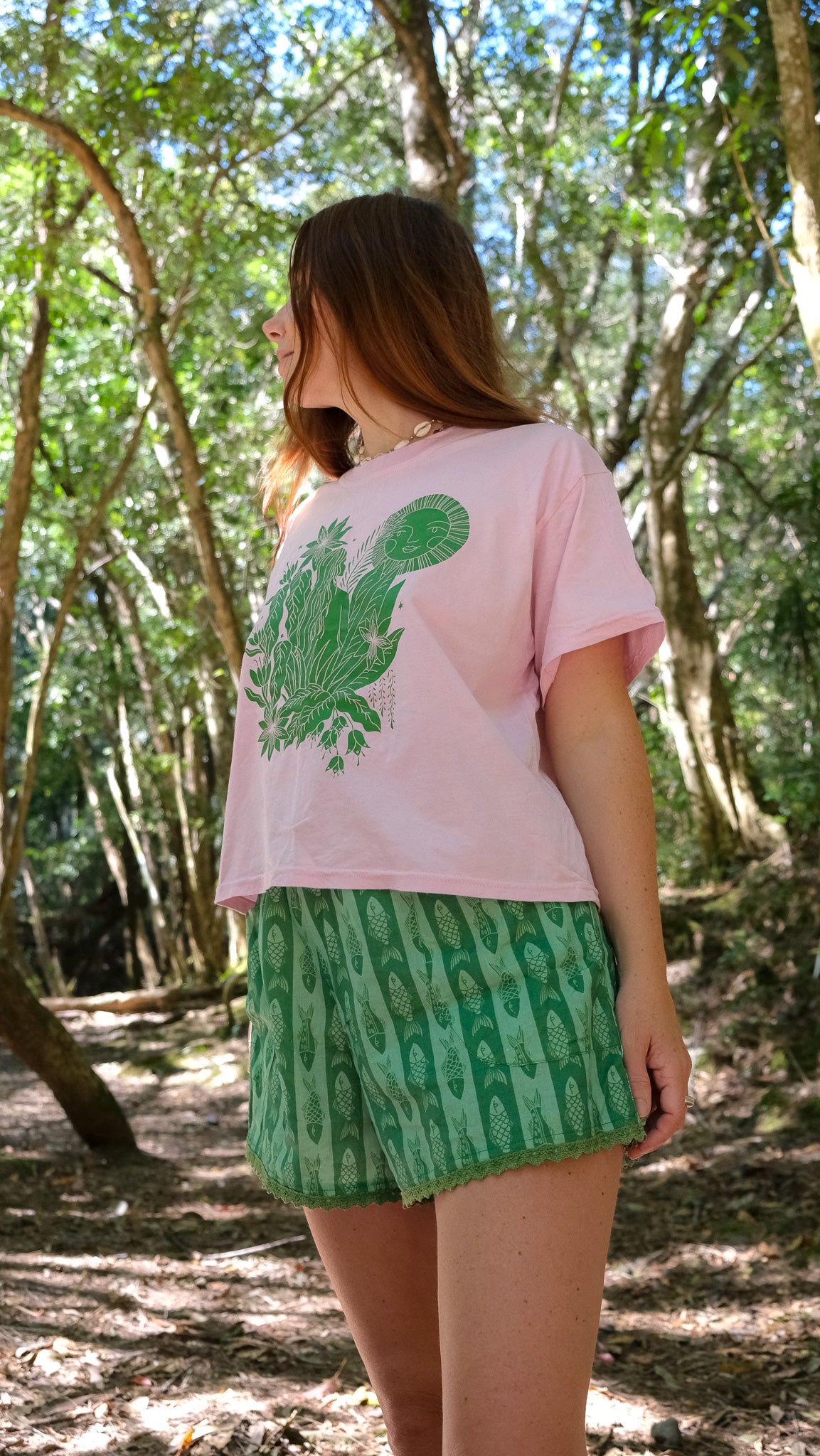 Culottes - Green Fish Stripe