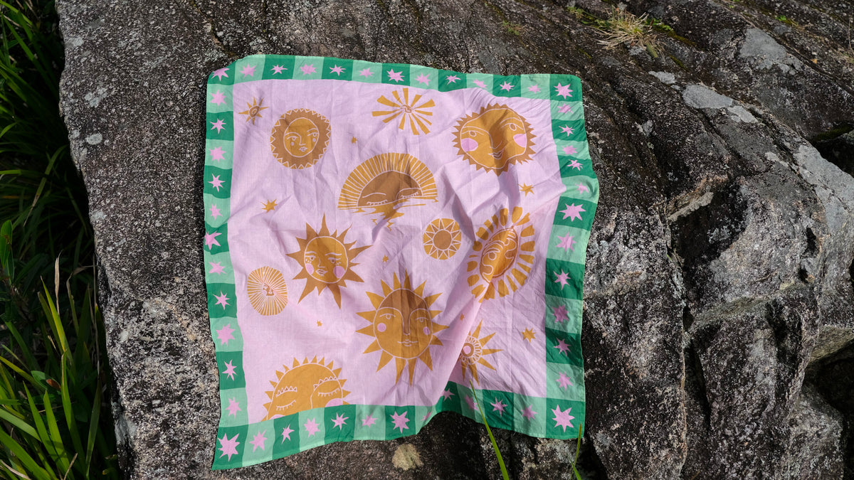 Pink Sun Scarf