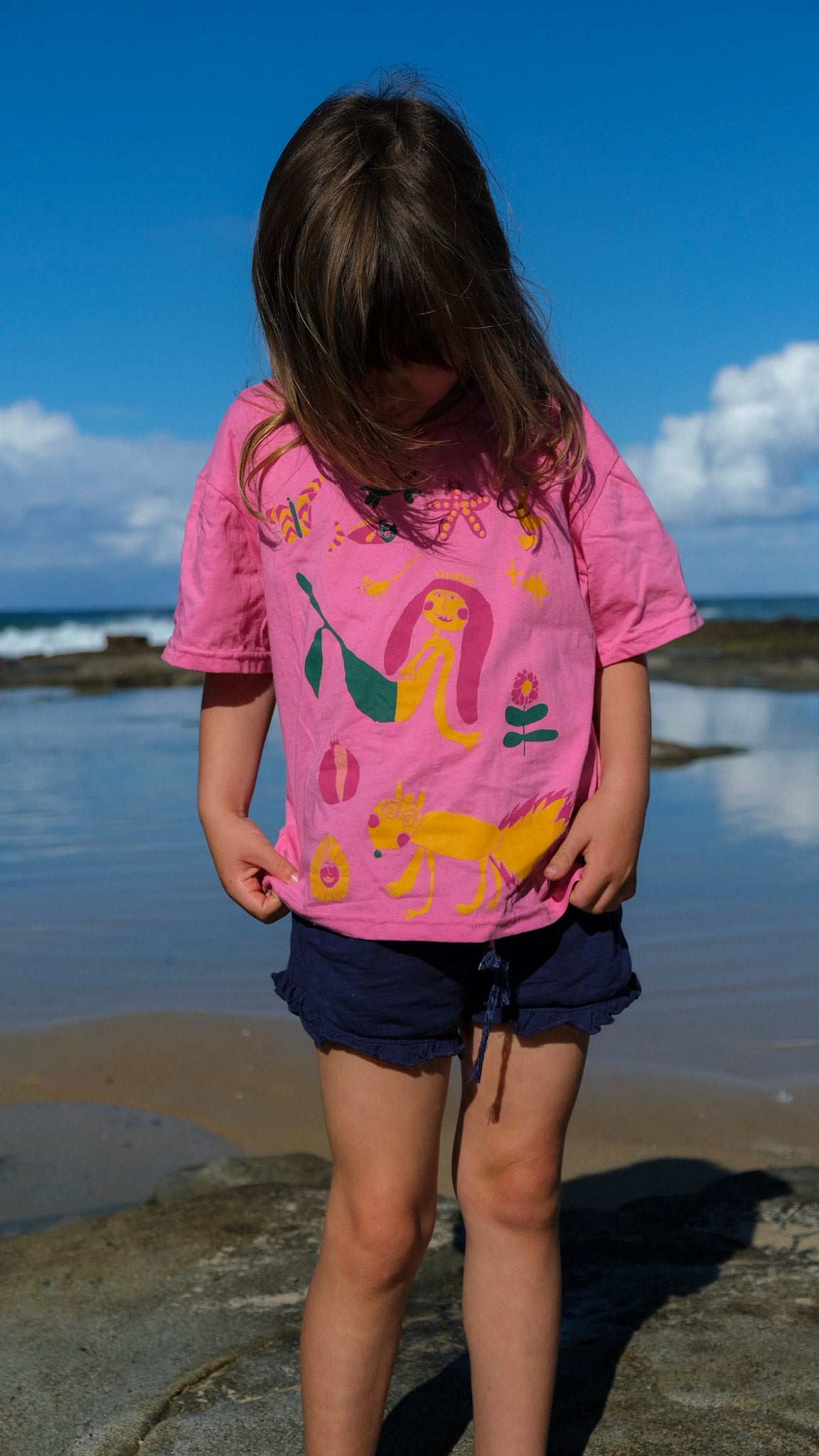 KIDS Queens Oversized T-shirt - PINK