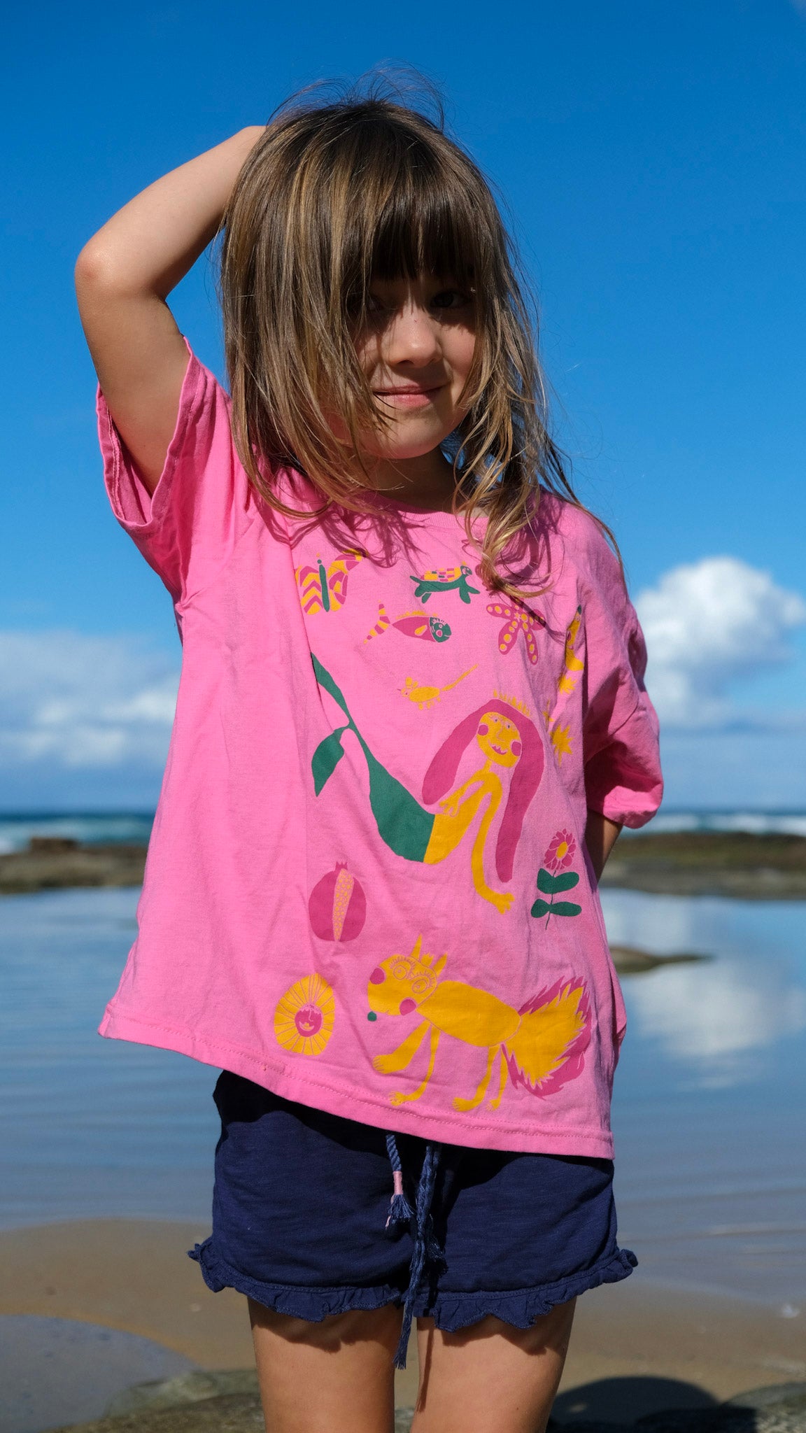 KIDS Queens Oversized T-shirt - PINK