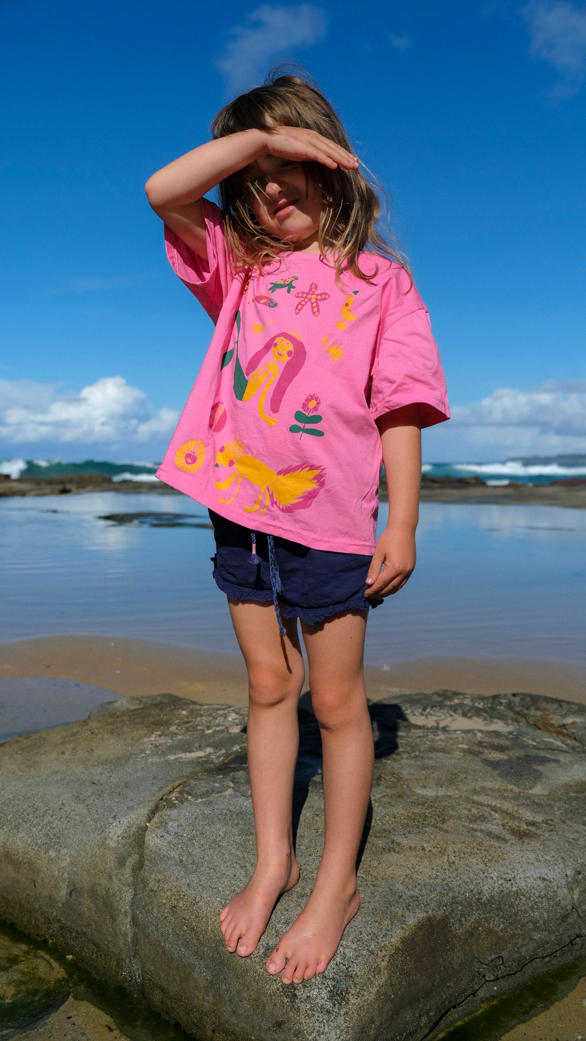 KIDS Queens Oversized T-shirt - PINK