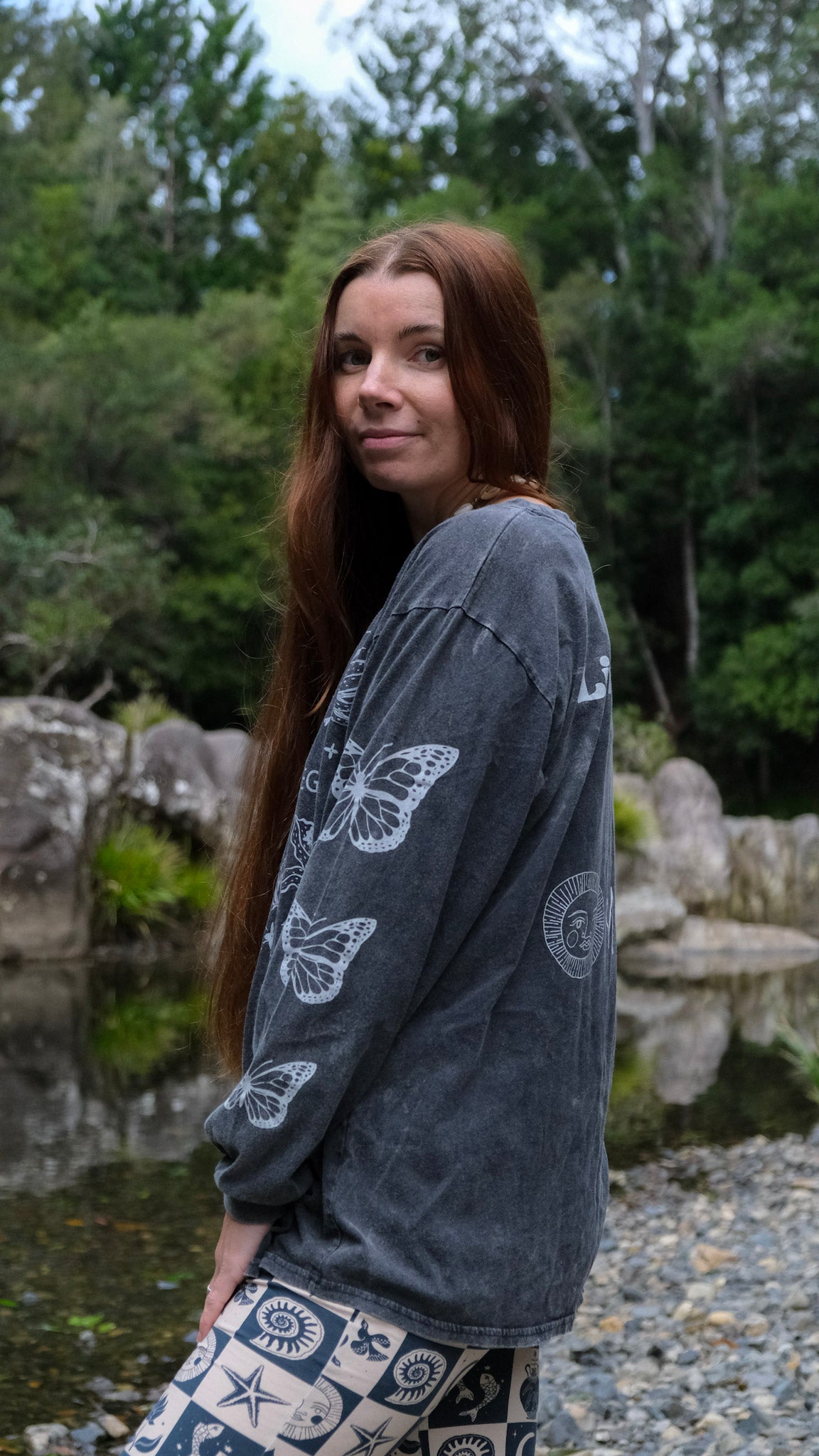 Ageing is a Privilege Long Sleeve T-shirt - Black Stonewash