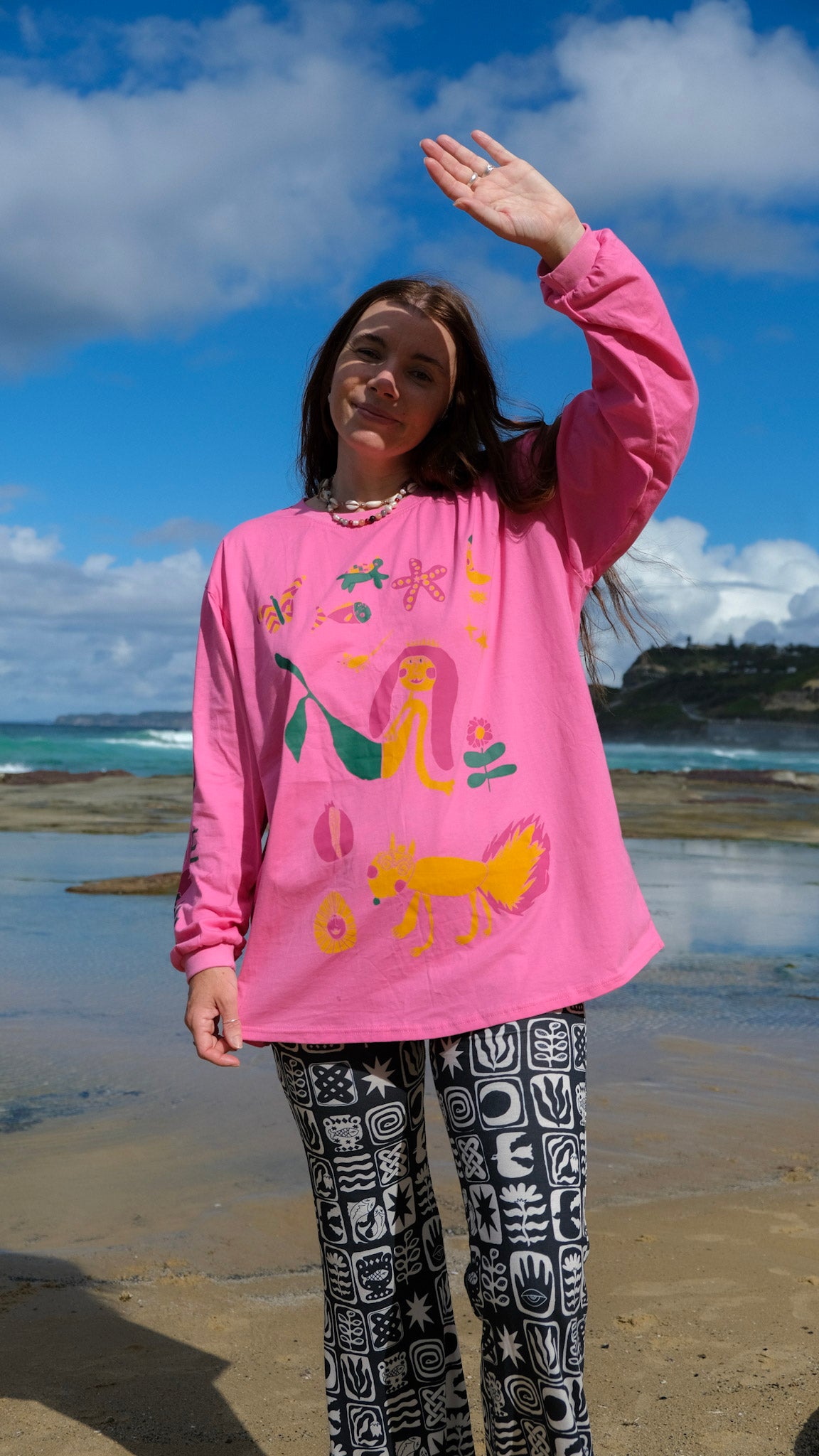 Queens Long Sleeve T-shirt - PINK