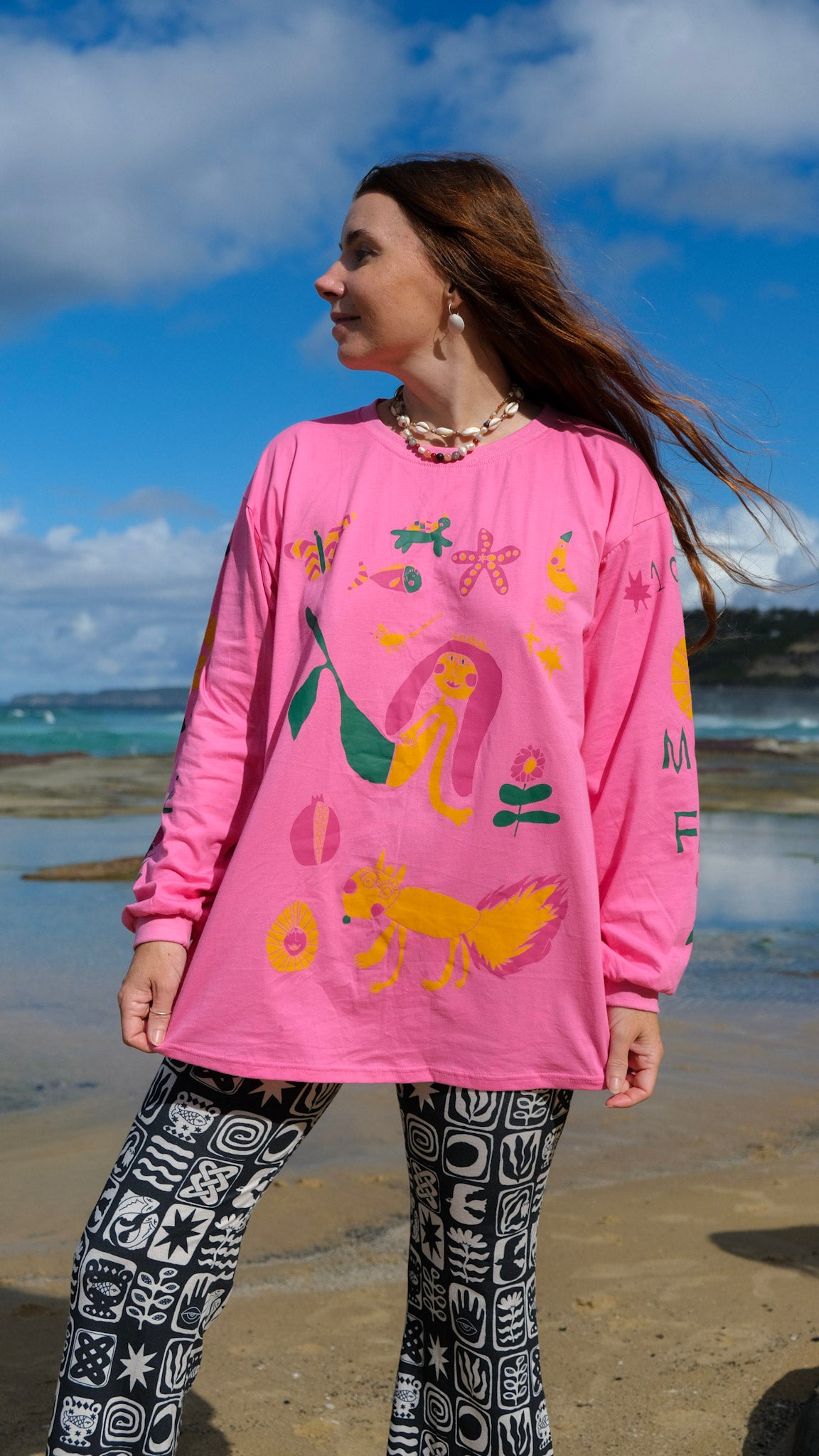 Queens Long Sleeve T-shirt - PINK