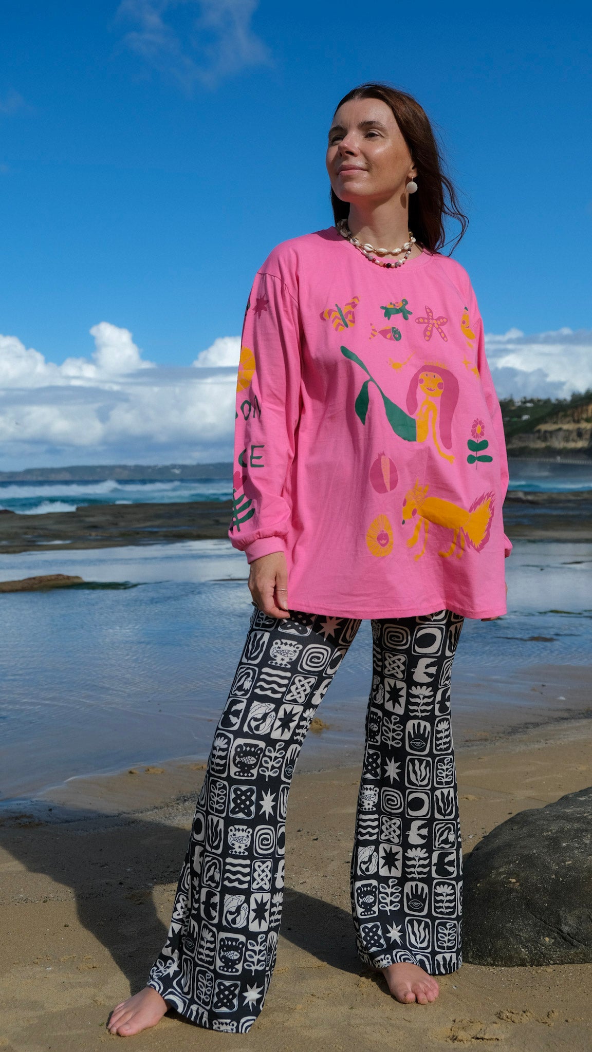 Queens Long Sleeve T-shirt - PINK