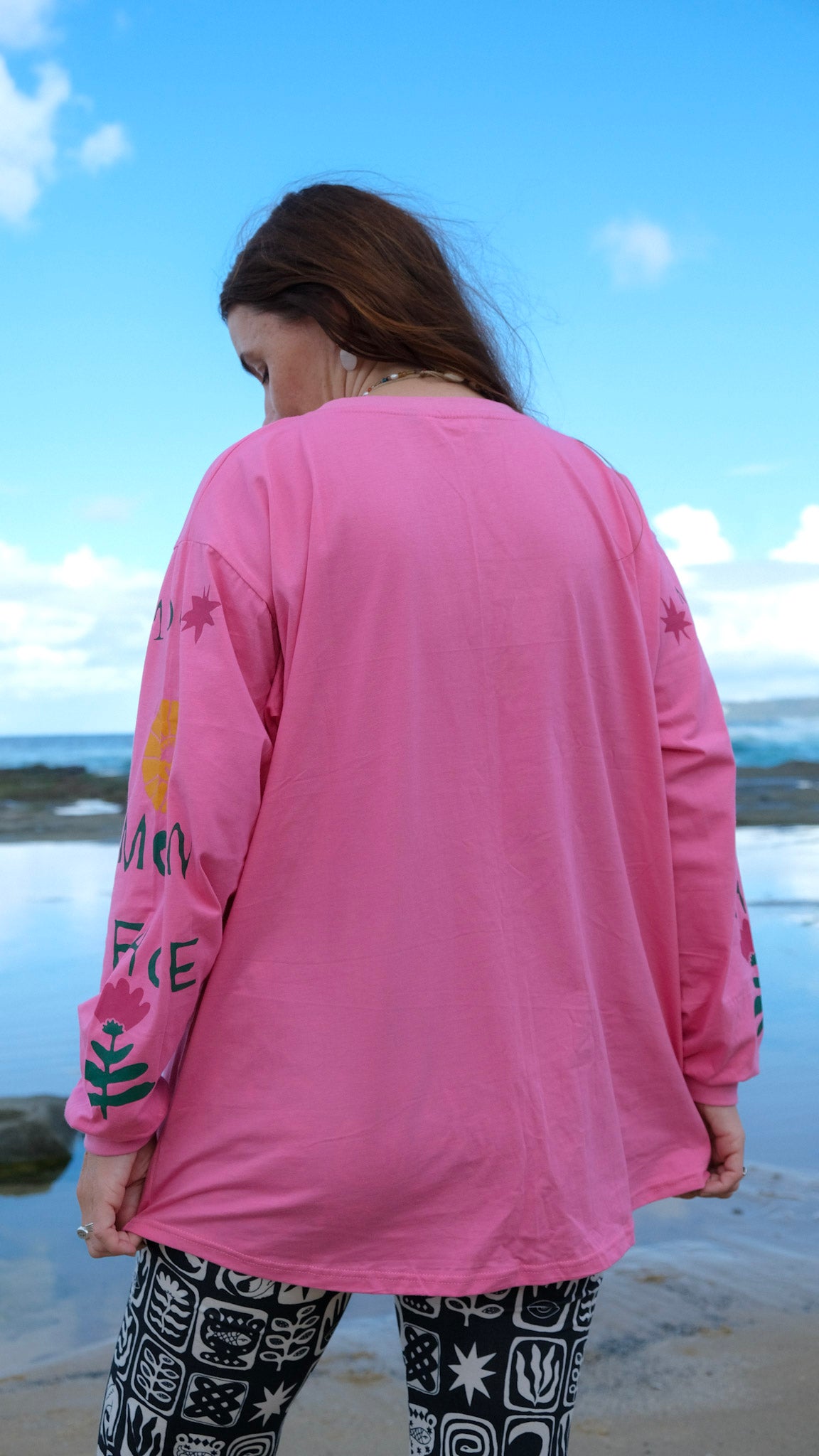 Queens Long Sleeve T-shirt - PINK