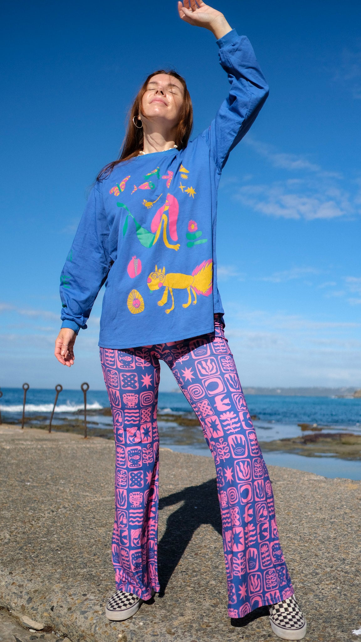 Queens Long Sleeve T-shirt - Cobalt