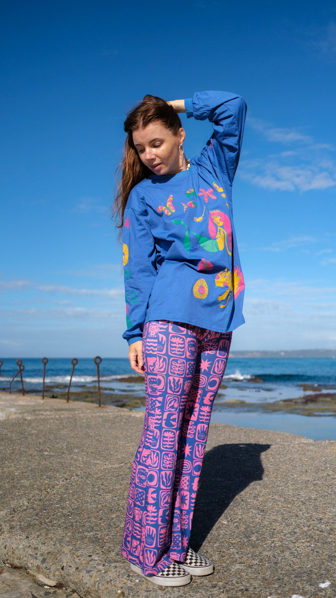 Queens Long Sleeve T-shirt - Cobalt