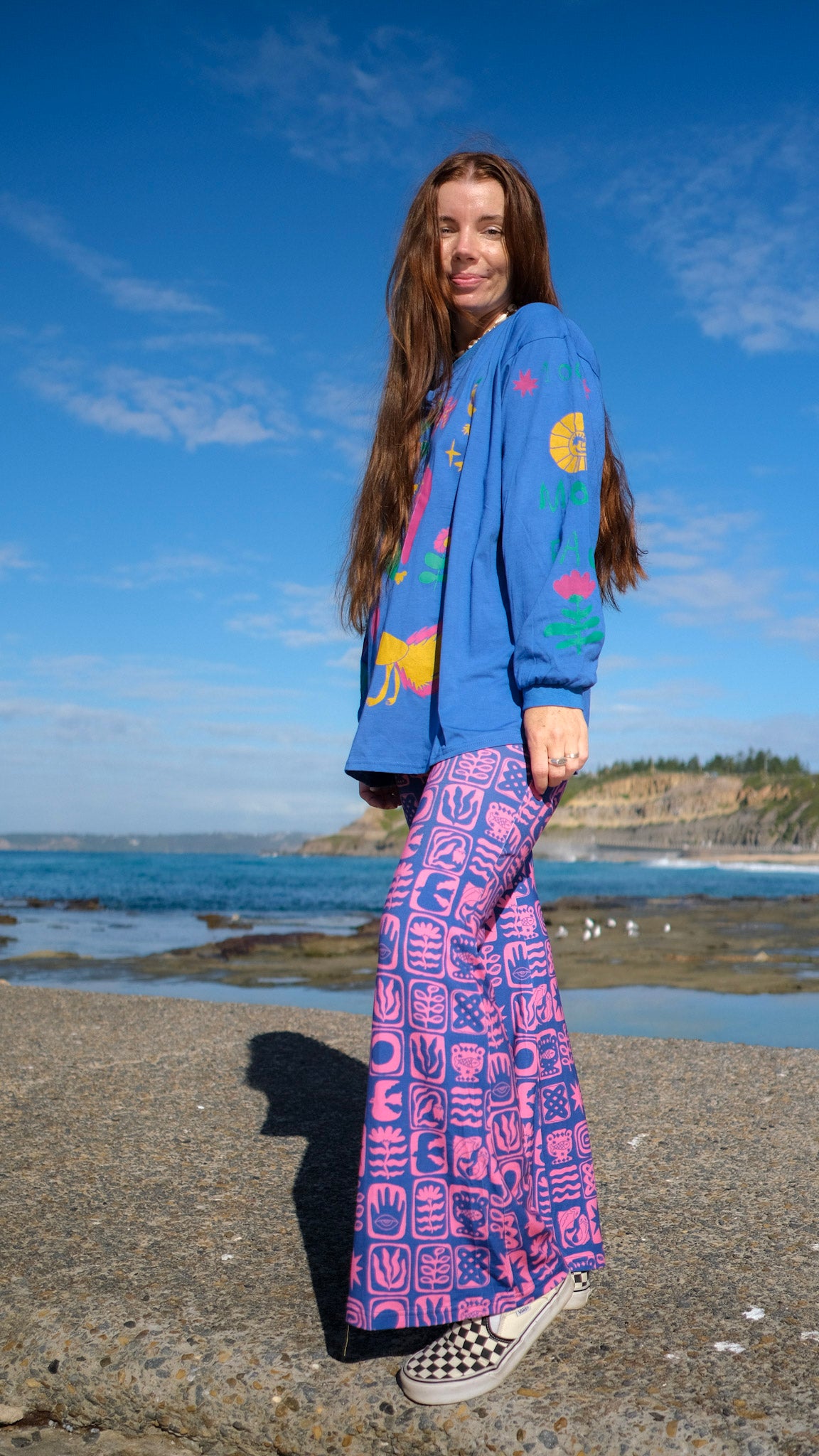 Queens Long Sleeve T-shirt - Cobalt