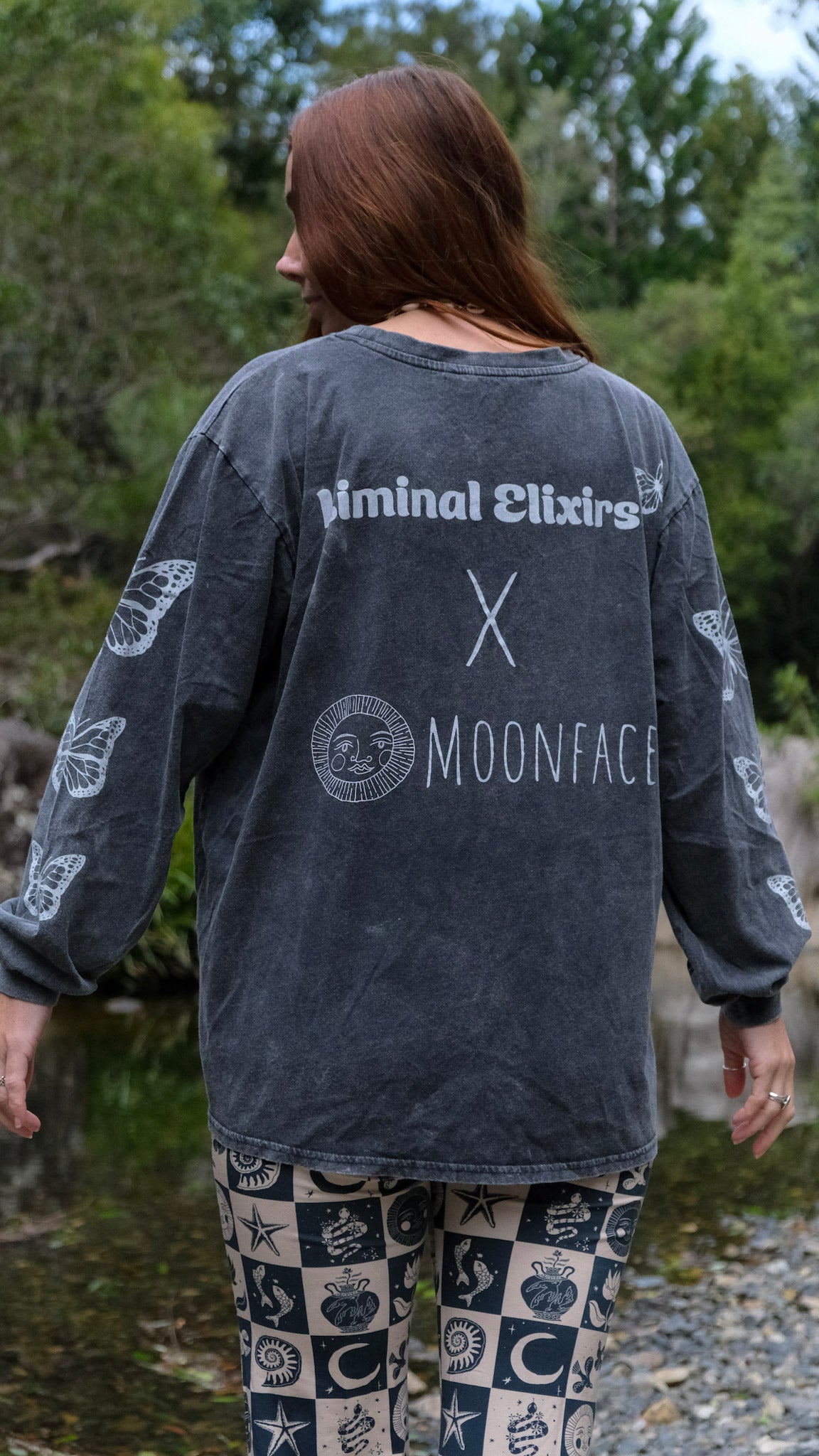 Ageing is a Privilege Long Sleeve T-shirt - Black Stonewash