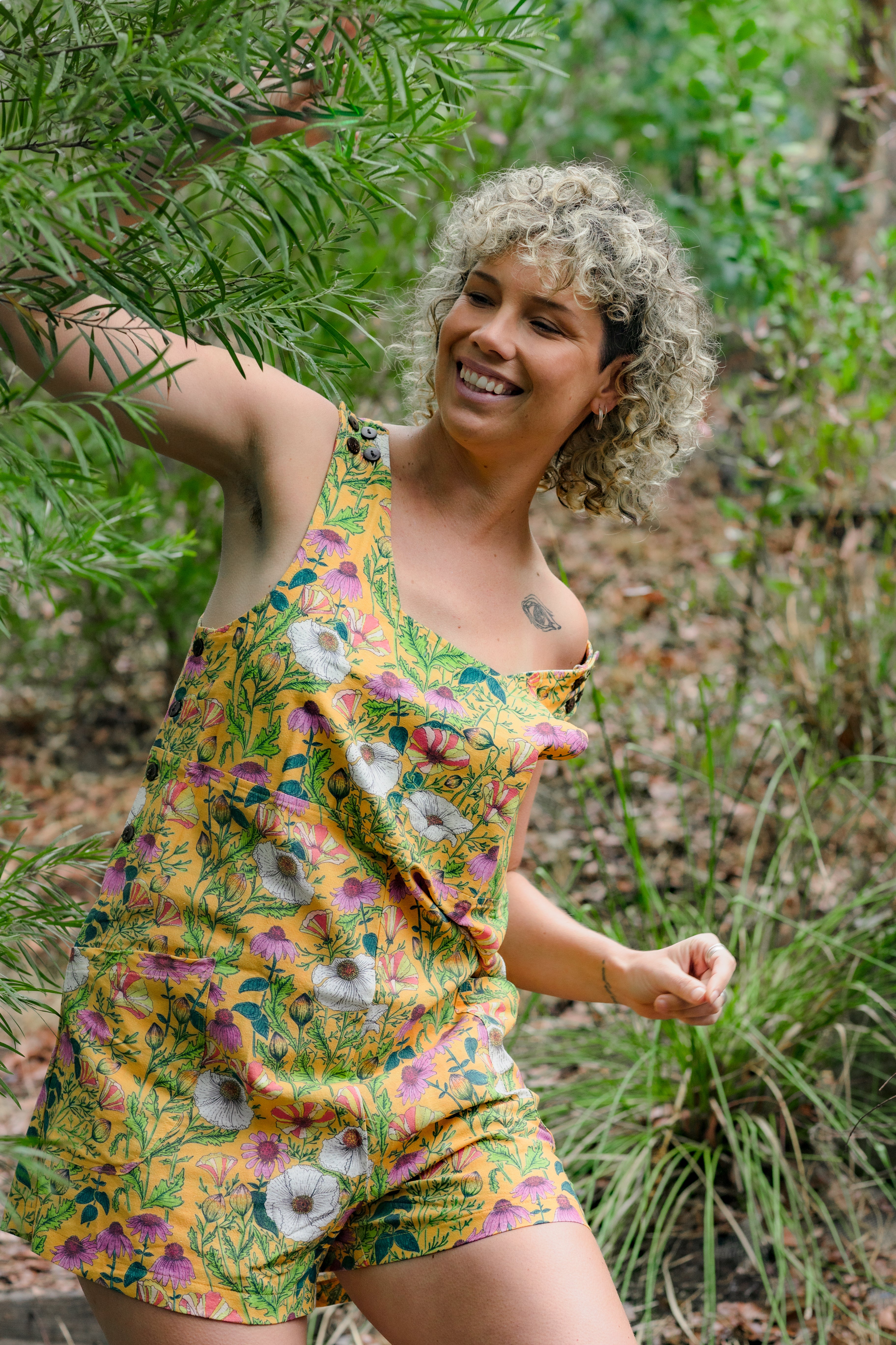 Ember Playsuit - In Bloom - Golden